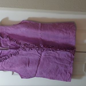 Access Liz Claiborne ladies top w/ruffle detail